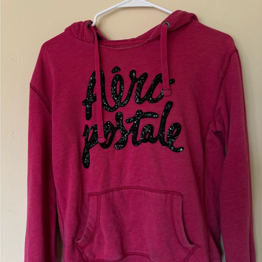 Aeropostale Women's Fuchsia Hoodie